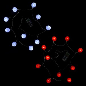 LED瓊麻10燈透明線(電池)－2色